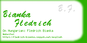 bianka fledrich business card